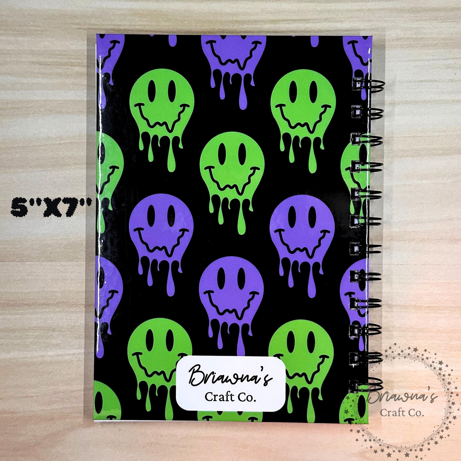 5"X7" Bullet Journal, Spiral Notebook for journaling - 50 sheets 100 usable pages/75 sheets 150 usable pages & vibrantly designed hardcover