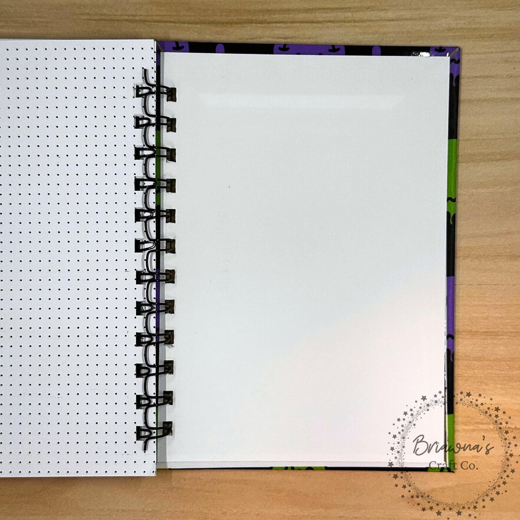 5"X7" Bullet Journal, Spiral Notebook for journaling - 50 sheets 100 usable pages/75 sheets 150 usable pages & vibrantly designed hardcover