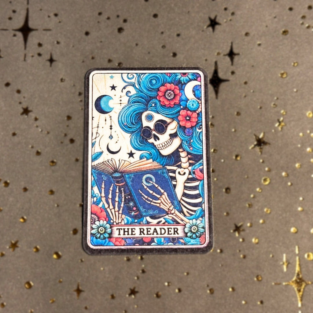 The Reader Tarot Card waterproof vinyl sticker - funny sarcastic decal for phone laptop tablet kindle and more!