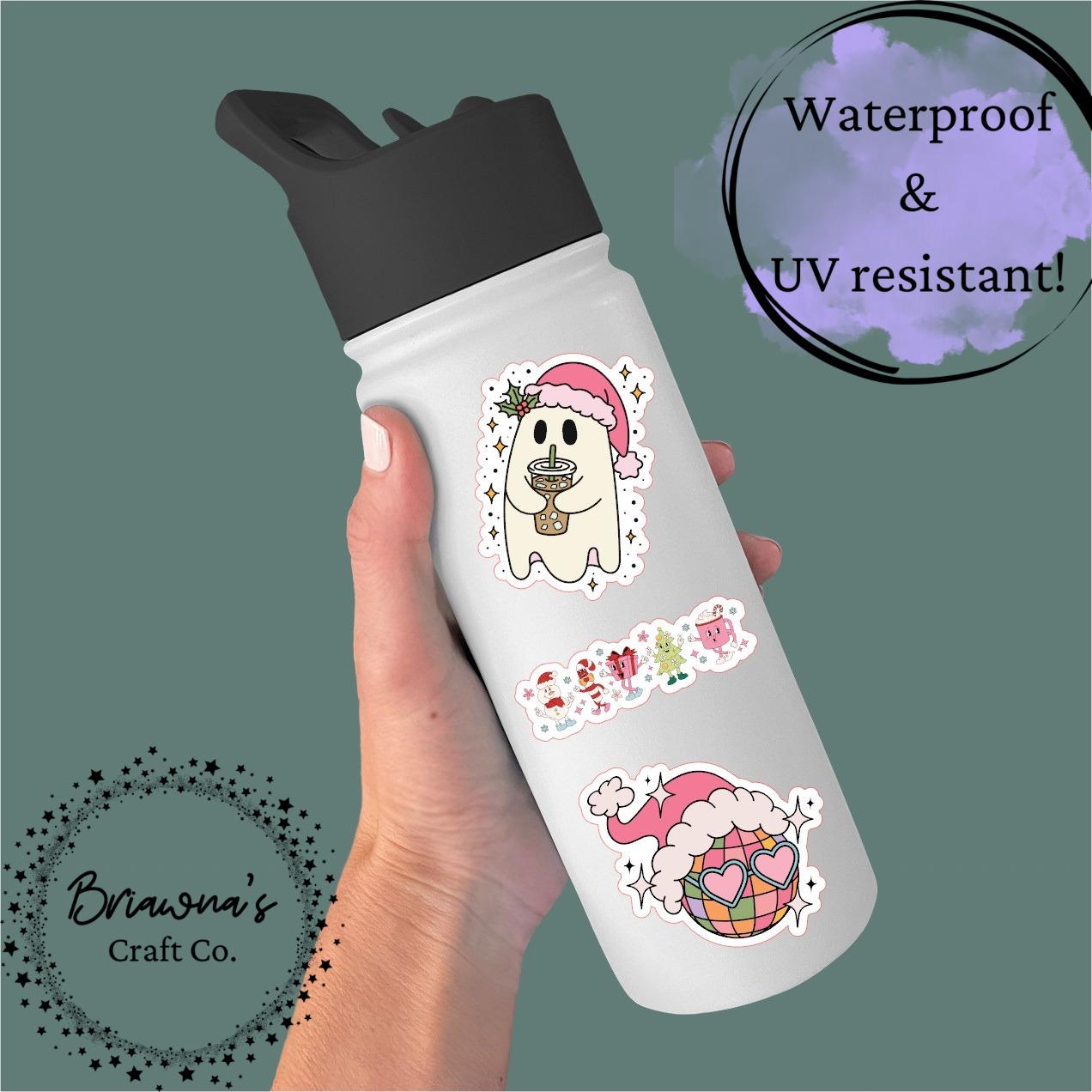 Christmas stickers bundle! Full set of waterproof vinyl stickers - 10 sarcastic decoration for kindle laptop phone water bottle & more!