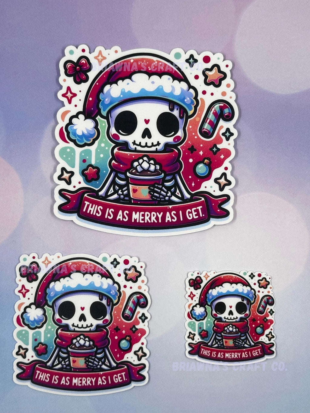 Christmas sticker! This is as Merry as I get waterproof vinyl sticker - sarcastic decoration for kindle laptop phone water bottle & more!