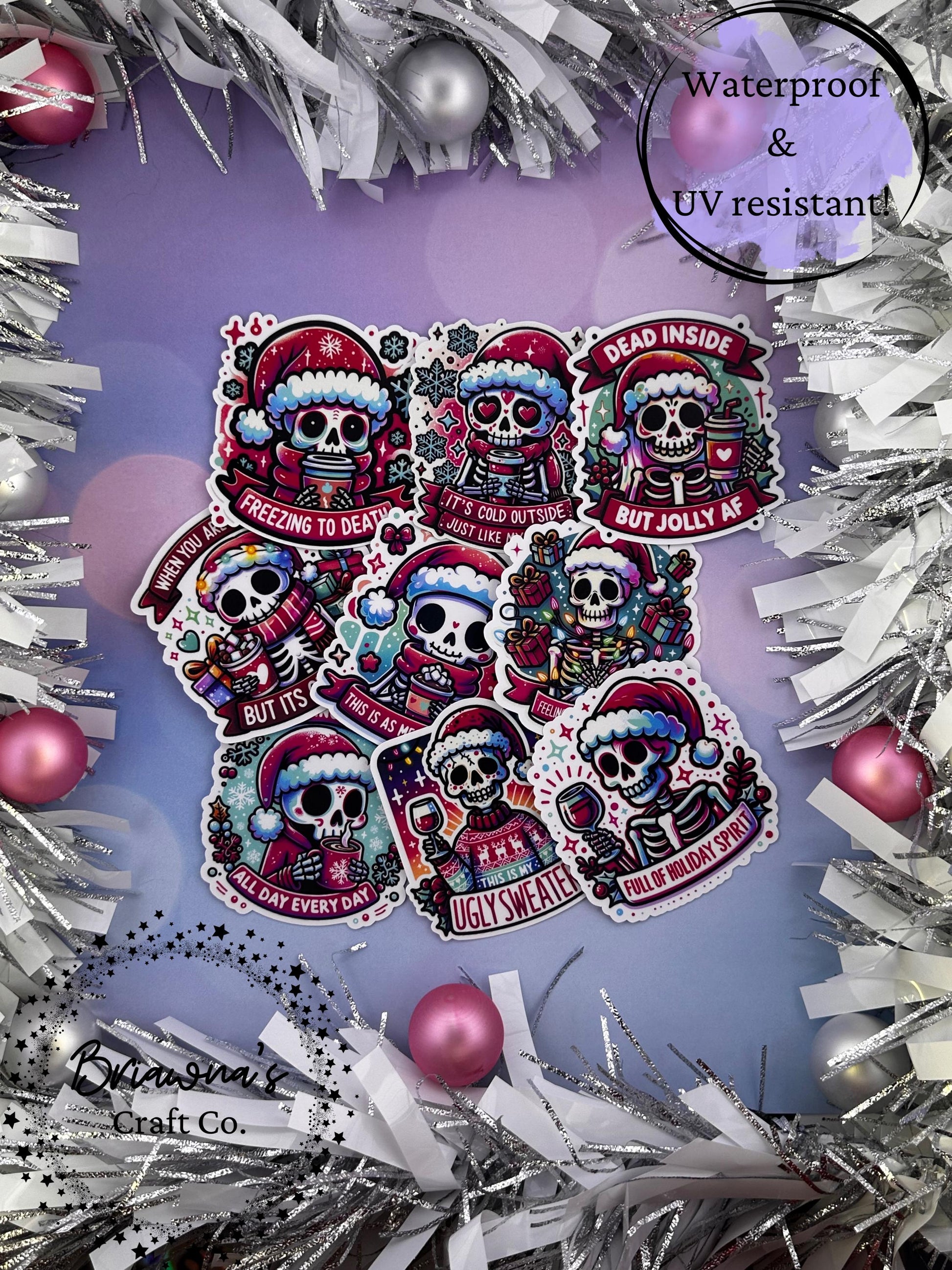 Christmas sticker! It's Cold Outside Just Like my Heart waterproof vinyl sticker - decoration for kindle laptop phone water bottle & more!